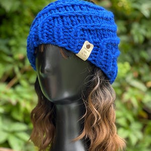 Handmade Knit Spiral Beanie