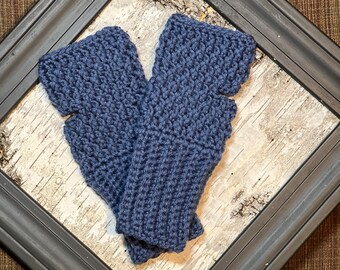 Handmade Crochet Lightweight Fingerless Mittens