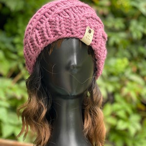 Handmade Knit Spiral Beanie