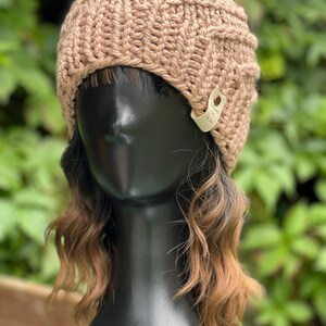 Handmade Knit Spiral Beanie