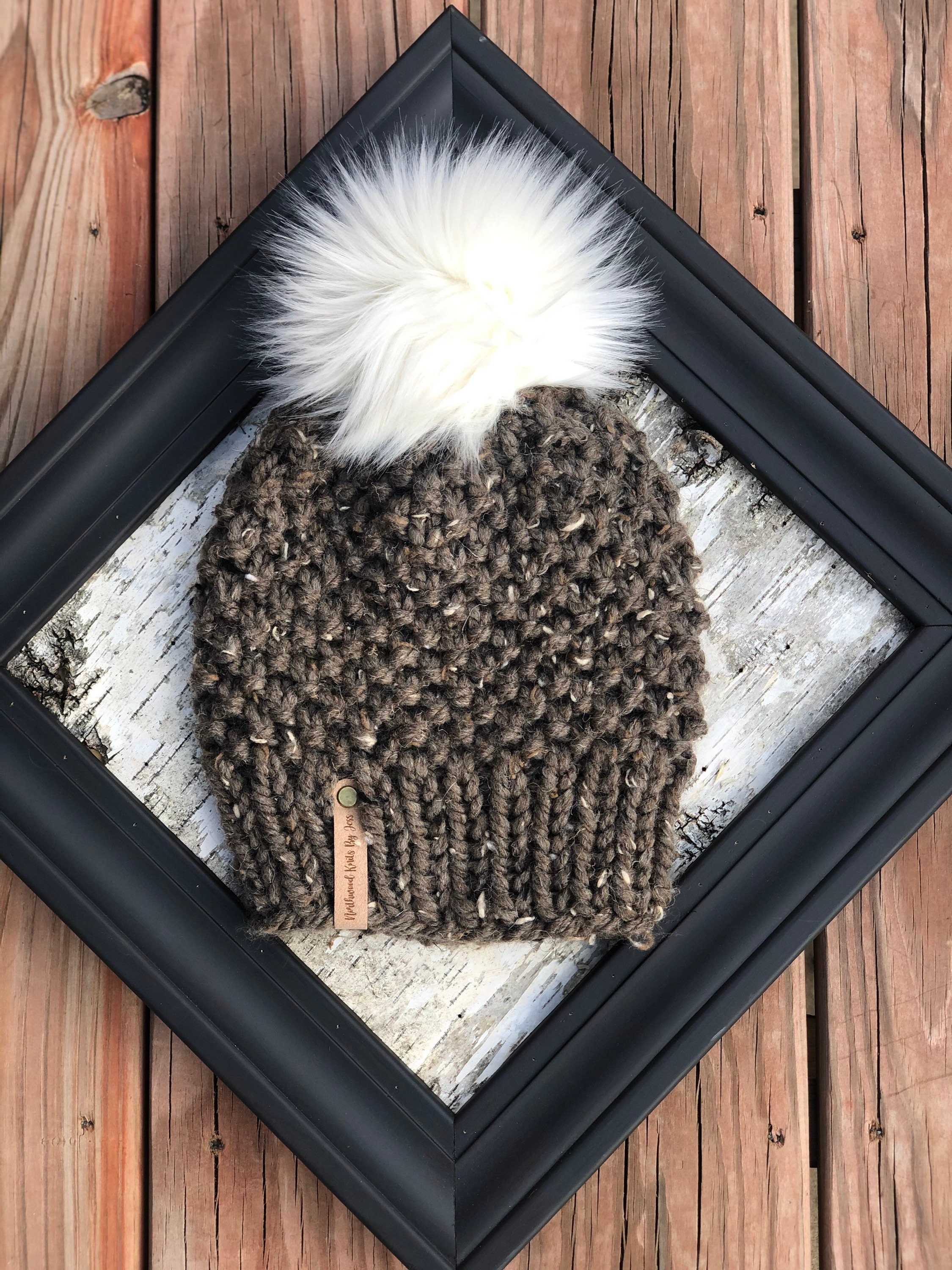 Handmade knit beanie Etsy