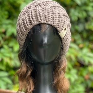 Handmade Knit Spiral Beanie