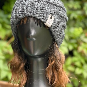 Handmade Knit Spiral Beanie
