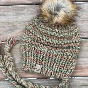 Handmade Knit Bonnet Beanie