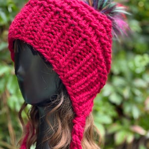 Handmade Knit Bonnet Beanie