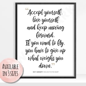 Inspirational print, Positive Quote Print, positive print, Print, Poster, Wall Art, Home Decor, Typography Print, Quote Print, inspirational
