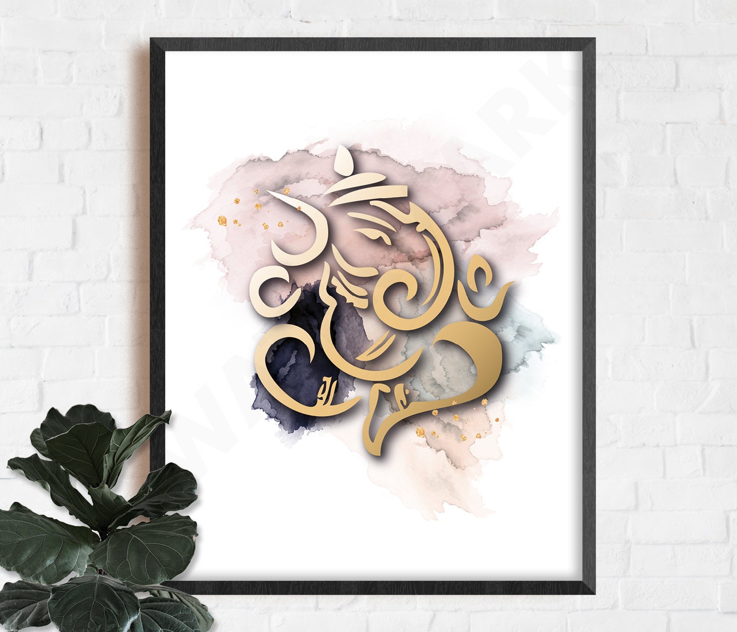 Ganesh Wall Art Indian Wall Art Modern Ganesh Art Hindu Etsy UK