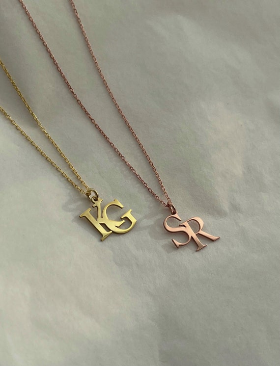 Two Sister Necklace - Soul Sisters Jewelry - Two Letter Necklace - Soul  Sisters - Two Initial Necklace - Partners in Crime - Let Love Grow