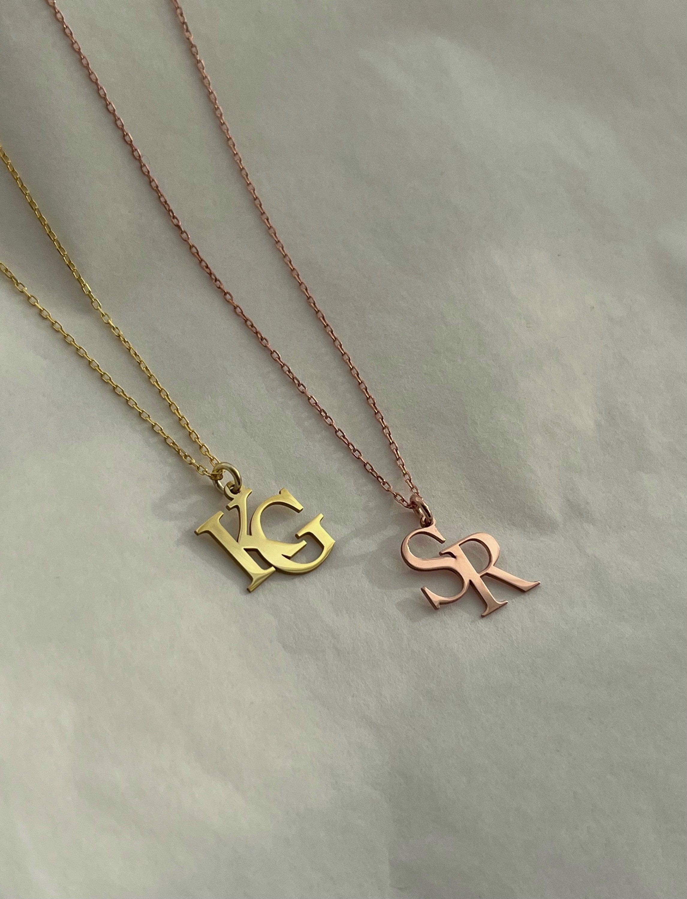 14kt Yellow Gold V Charm Women's Initial Necklace With -  Canada
