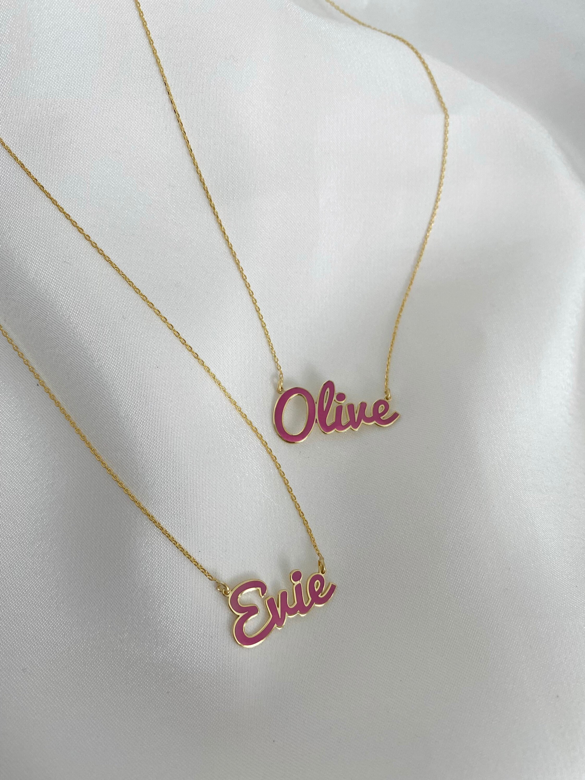 Evie name deals necklace