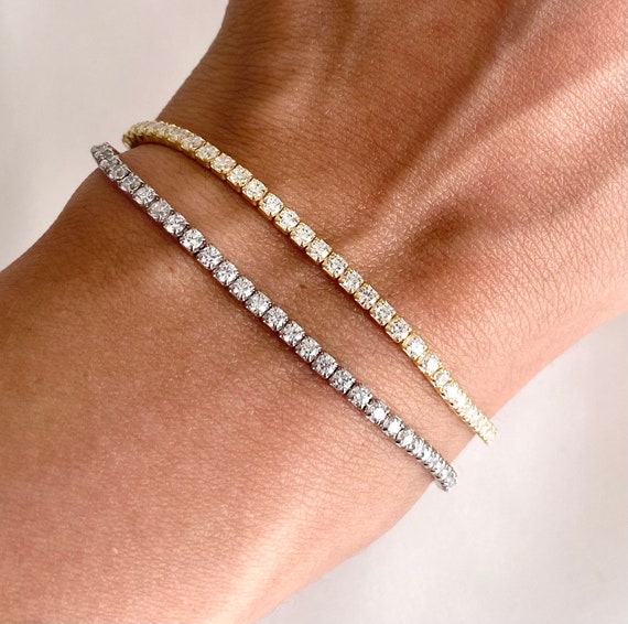 Tennis Bracelet Gold Tennis Bracelet 