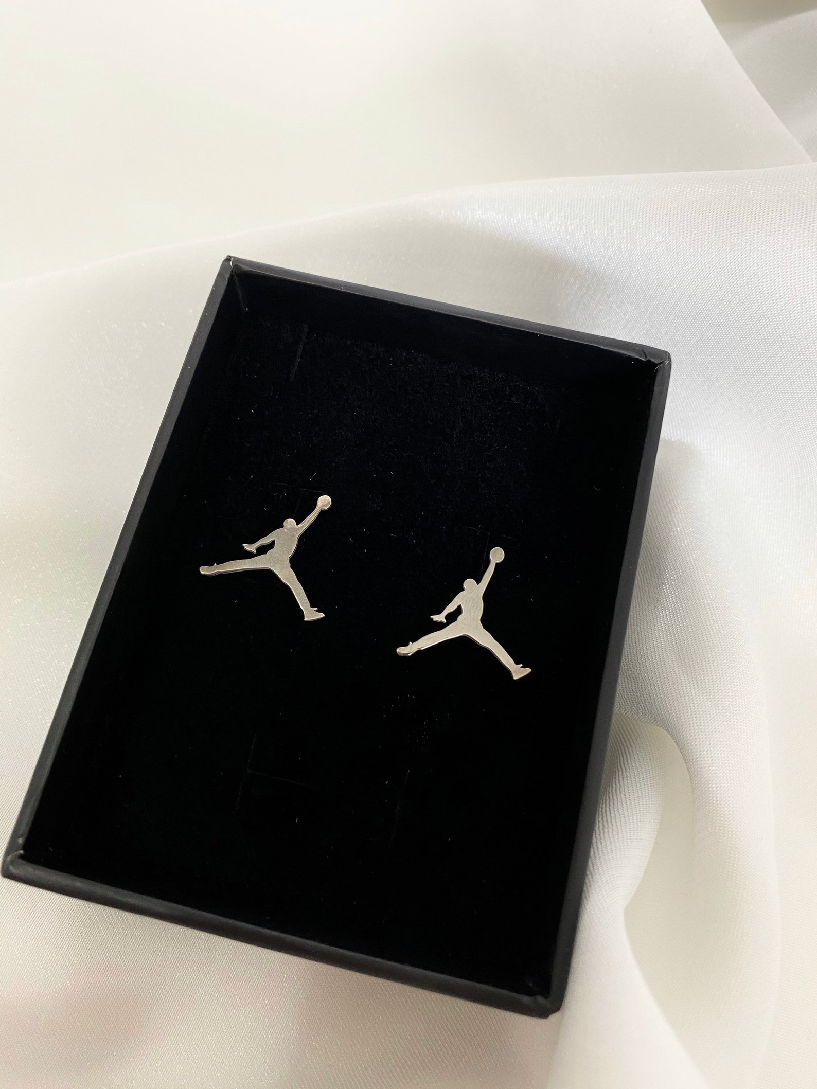 Silver Jordan Cufflink Michael Jordan Style NBA Style Etsy