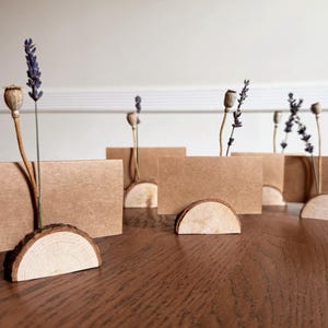 Porta-cartão de lugar de casamento, placa de madeira para exibição de números de mesa, decoração rústica de campo, suporte para fotos, porta-cartão de menu de casamento, estilo fazenda, nome