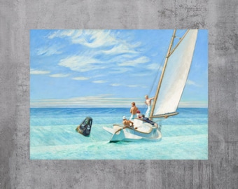 Ground Swell by Edward Hopper (1939) - American Realism, Watercolour, Photo Print/Canvas