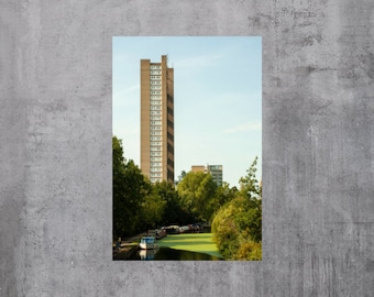 Trellick Tower, London, UK - Brutalism, Modernism, Architecture Print/Canvas