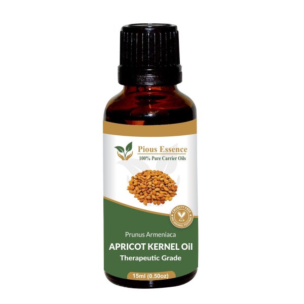100% Pure Natural Apricot Kernel Carrier Oil - Pious Essence - Therapeutic Grade Apricot Kernel Oil 5ml To 1000ml Free Shipping Worldwide