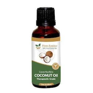 100% Pure Natural Coconut Carrier Oil - Pious Essence - Therapeutic Grade Coconut Oil 5ml To 1000ml Free Shipping Worldwide