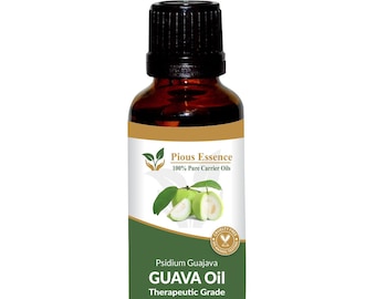 100% Pure Natural Guava Carrier Oil - Pious Essence - Therapeutic Grade Guava Seed Oil 5ml To 1000ml Free Shipping Worldwide