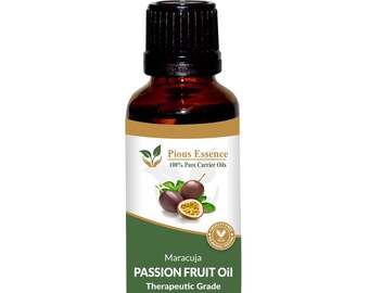 100% Pure Natural Passion Fruit (Maracuja) Carrier Oil -Pious Essence - Therapeutic Grade Passion Fruit Seed Oil 5ml To 1000ml Free Shipping