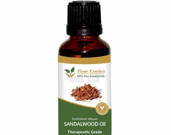 100% Pure Natural Mysore Sandalwood Essential Oil - Pious Essence - Therapeutic Grade Indian Sandalwood Oil 5ml To 1000ml Free Shipping