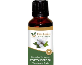 100% Pure Natural Cotton Seed Essential Oil - Pious Essence - Therapeutic Grade Cotton Seed Oil 5ml To 1000ml Free Shipping Worldwide