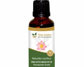 100% Pure Natural Pink Lotus Absolute Oil - Pious Essence - Therapeutic Grade Pink Lotus Absolute Oil 5ml To 1000ml Free Shipping