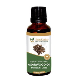 100% Pure Natural Agarwood Essential Oil - Pious Essence - Therapeutic Grade Agarwood Oil 5ml To 1000ml Free Shipping Worldwide