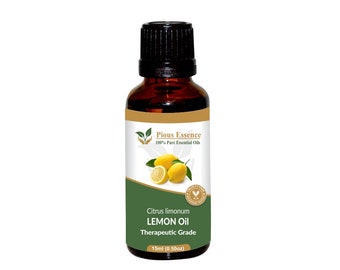 100% Pure Natural Lemon Essential Oil - Pious Essence - Therapeutic Grade Lemon Oil 5ml To 1000ml Free Shipping Worldwide