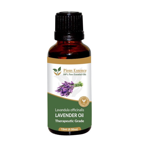 100% Pure Natural Lavender Essential Oil - Pious Essence - Therapeutic Grade Lavender Oil 5ml To 1000ml Free Shipping Worldwide