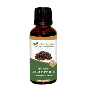 100% Pure Natural Black Pepper Essential Oil - Pious Essence - Therapeutic Grade Black Pepper Oil 5ml To 1000ml Free Shipping Worldwide