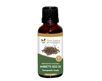 100% puro natural Ambrette Semilla Aceite Esencial - Esencia Piadosa - Grado Terapéutico Ambrette Aceite de Semilla 5ml a 1000ml Envío Gratis a Todo el Mundo