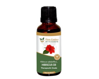 100% Pure Natural Hibiscus Essential Oil - Pious Essence - Therapeutic Grade Hibiscus Oil 5ml To 1000ml Free Shipping Worldwide