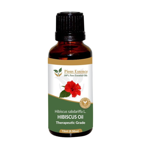 100% Pure Natural Hibiscus Essential Oil - Pious Essence - Therapeutic Grade Hibiscus Oil 5ml To 1000ml Free Shipping Worldwide