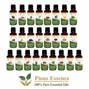 Pious Essence 100% Pure Essential Oils Of Your Choice (Jasmine, Rose, Frangipani, Vetiver, Patchouli, Lavender) & Must More! - Free Shipping