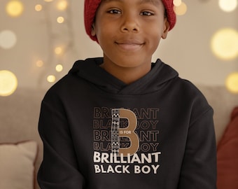 Black History Month Shirt for Toddler Sweatshirt, Black History Hoody, Brilliant Black Boy TShirt, Black Pride Gifted for Black Girl Sweater