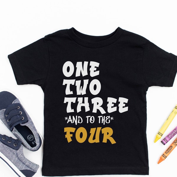 Funny Four Year Old Birthday Shirt, Toddler Hip Hop Shirts, Hipster Shirts, Old School Rap T Shirt for Kids, Old School Biggie Shirt, Party