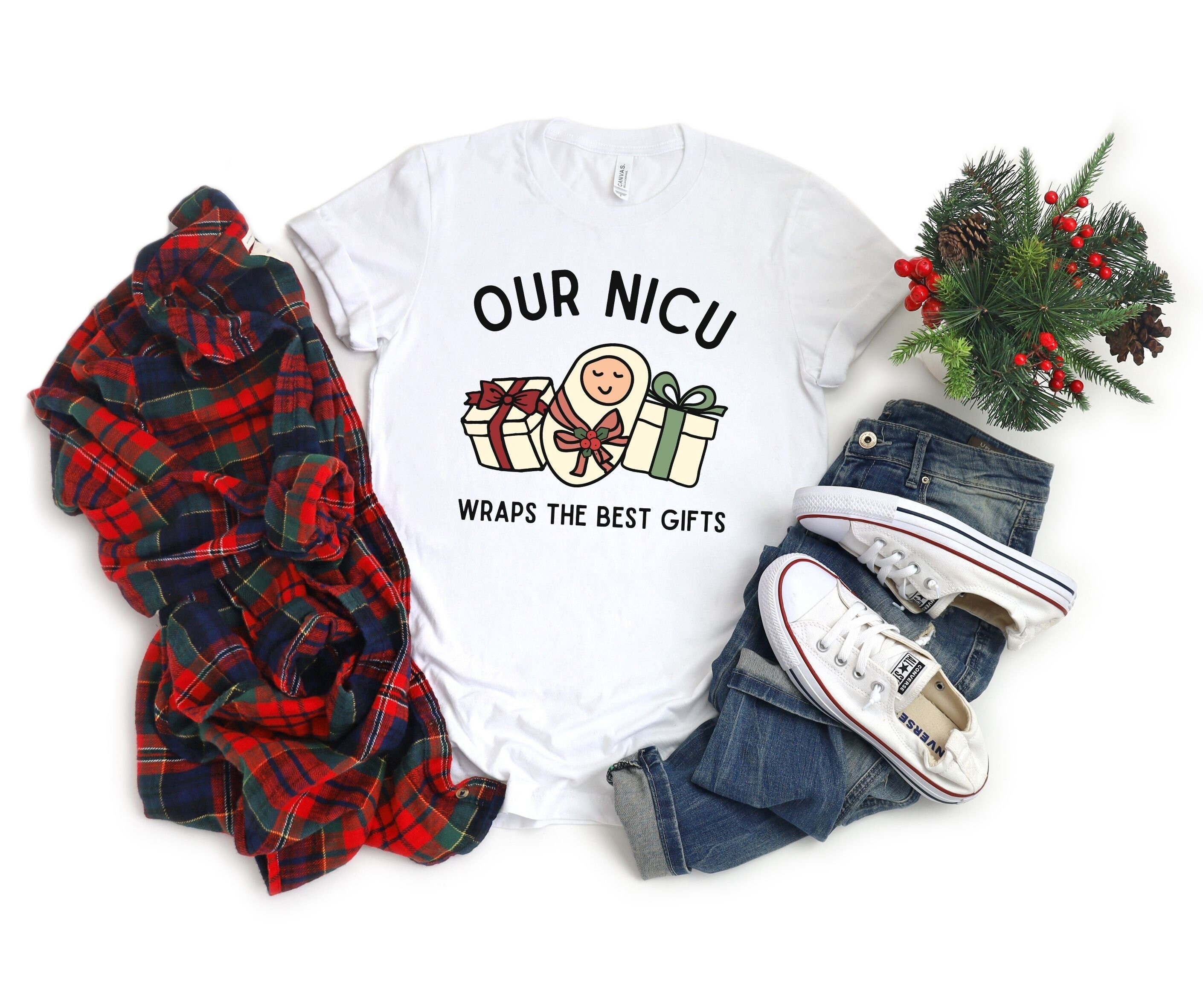 NICU Unit Christmas Shirt NICU Nurse 