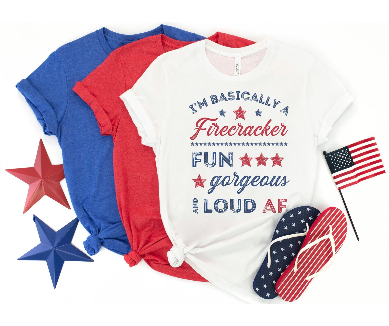 Funny 4th Of July Shirts
 Funny Fourth of July Shirt for Women Firecracker Shirt Cute