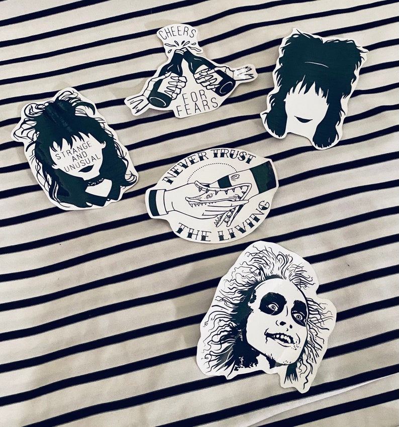 BEETLEJUICE Sticker Pack Tim Burton