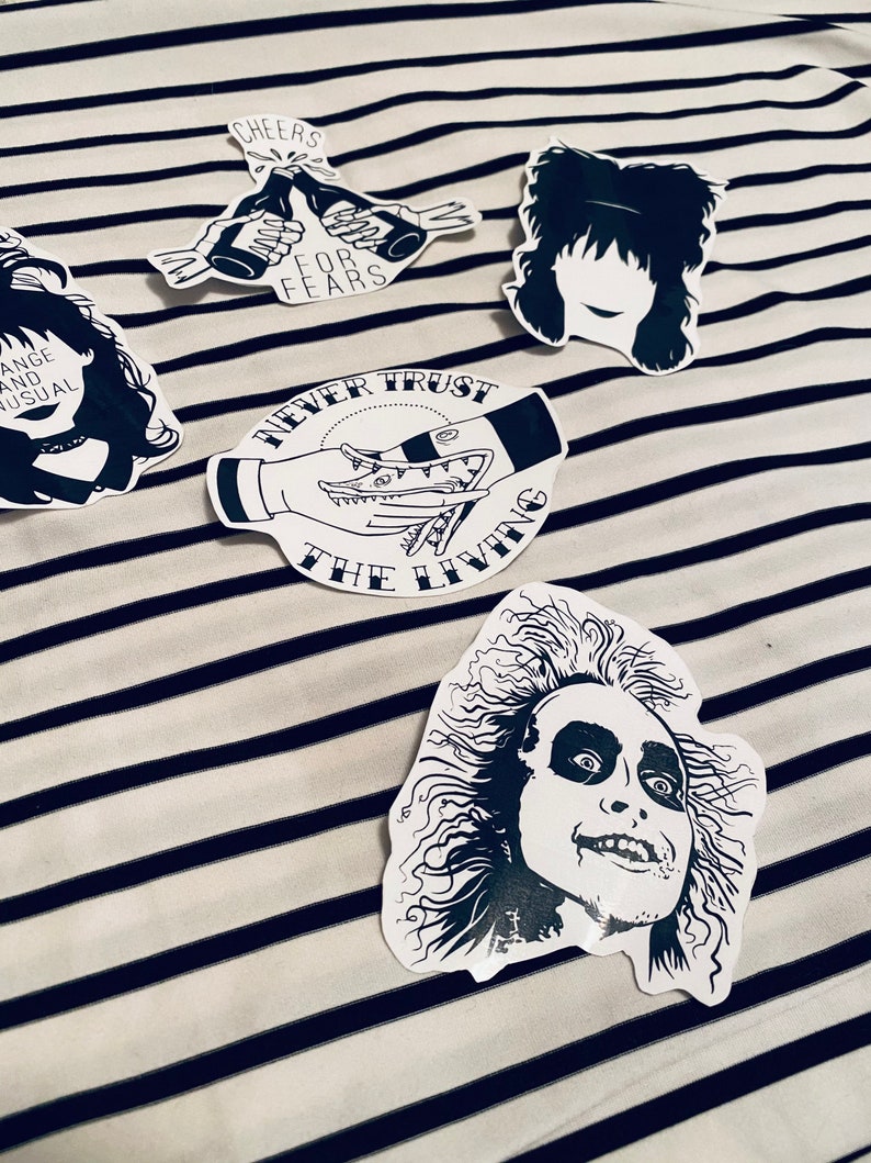 BEETLEJUICE Sticker Pack Tim Burton