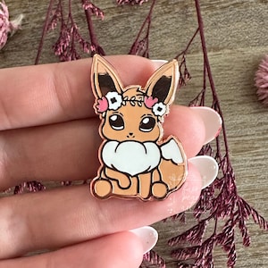 Flower Crown -  Eevee Enamel Pin