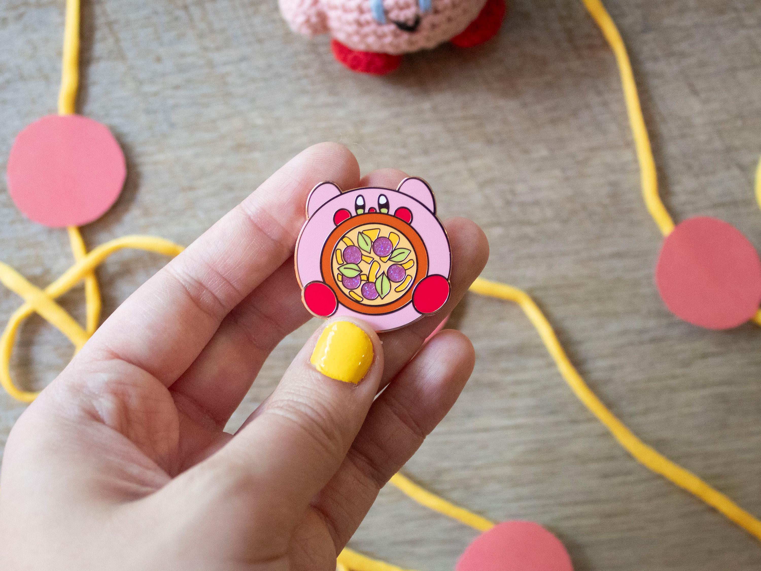 Kirby Pizza! Pizza Kirby Enamel Pin!