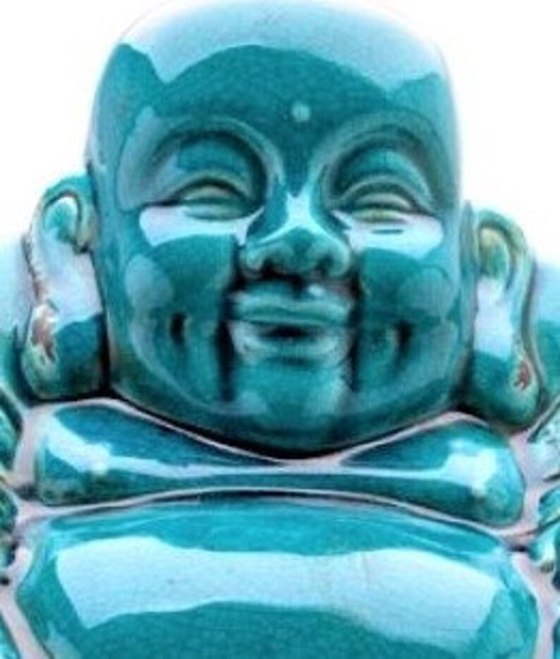 Buddha Large Laughing Blue Buddha Very Large 27cm Tall Etsy UK