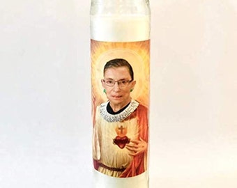 Ruth Bader Ginsburg Prayer Candle Label - Queen RBG