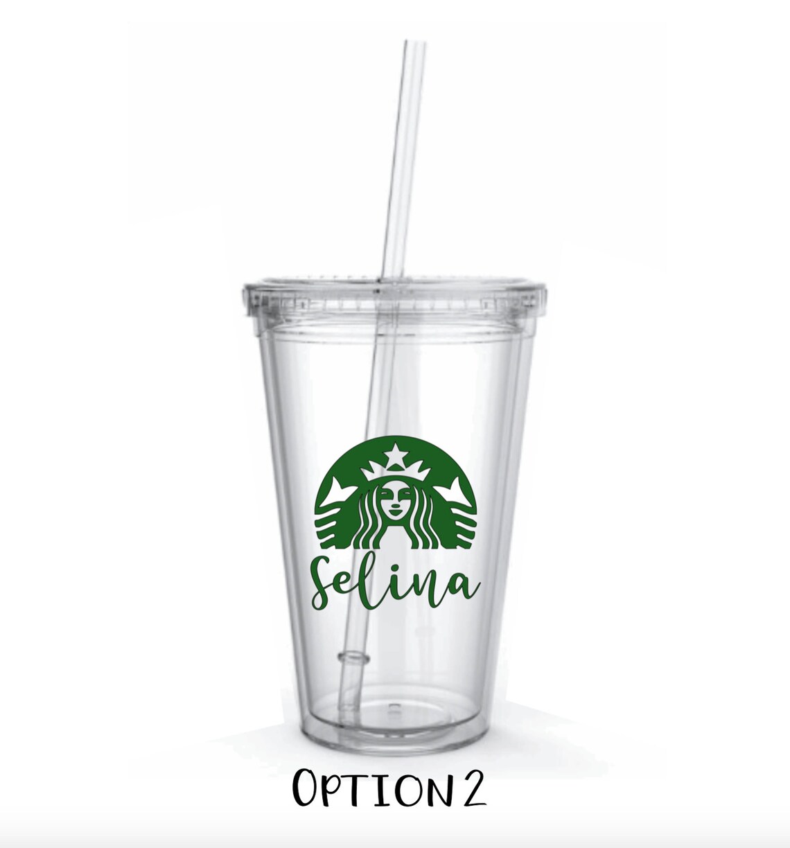 Personalized Starbucks Insulated Tumbler with Straw 16 oz Etsy