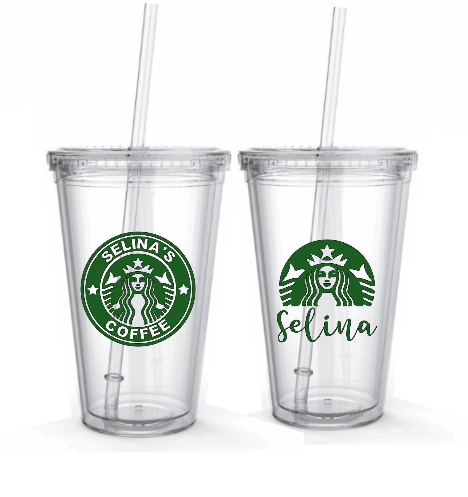 Personalized Starbucks Insulated Tumbler with Straw 16 oz Etsy