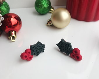 Large Holly Studs