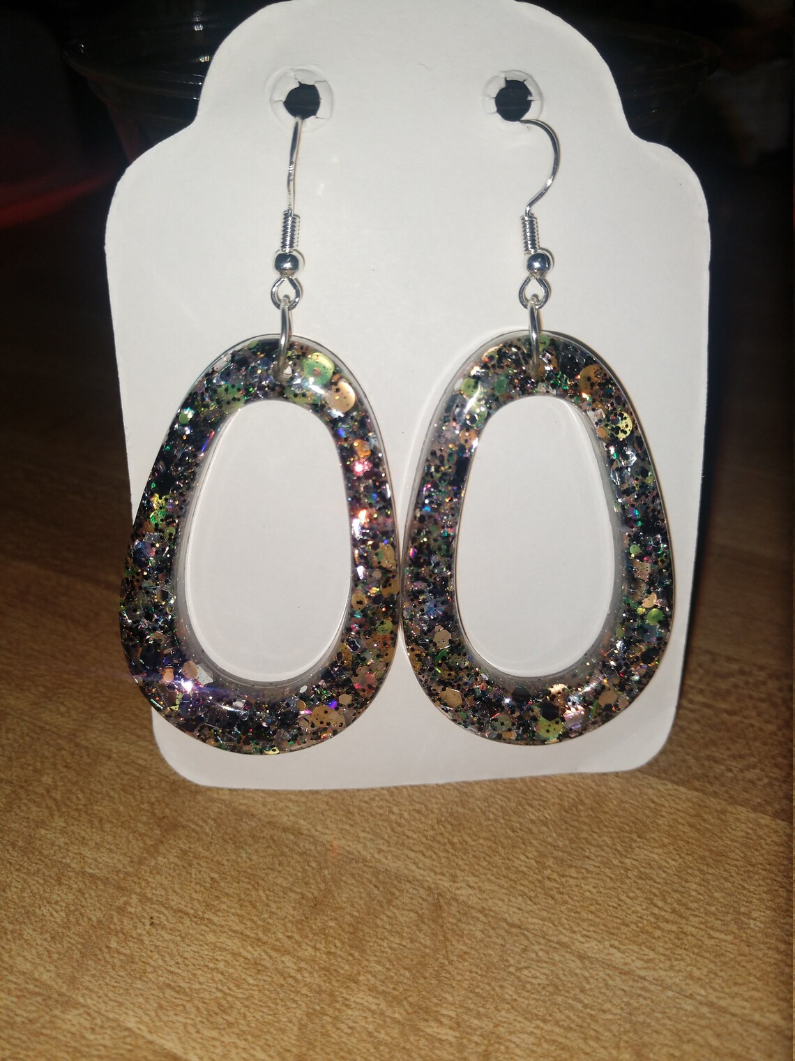 Halloween Glitter Acrylic Dangle Earrings Etsy New Zealand