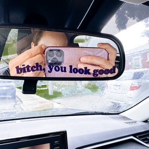 Sticker sticker, achteruitkijkspiegel, schattige autosticker, trendy auto-accessoire, interieur auto-accessoire, decoratieve autosticker