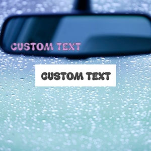 Custom Car Mirror Decal: Personalized Car Accessory